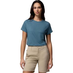 Columbia Womens Parsons Point Short Sleeve Tee(Everblue Heather)