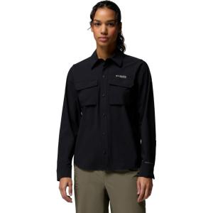 Columbia Womens Silver Ridge Elite Woven Long Sleeve(Black)