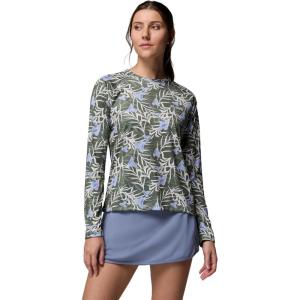 Columbia Women’s Super Tidal Tee Long Sleeve(Cypress/Sunflora)