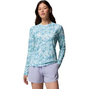 Columbia Women’s Super Tidal Tee Long Sleeve(Marine Light/Crosshatch)