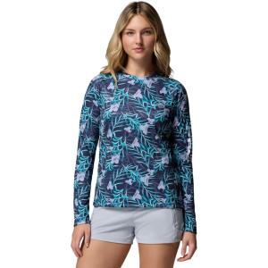 Columbia Women’s Super Tidal Tee Long Sleeve(Nocturnal/Twilight Sunflora)