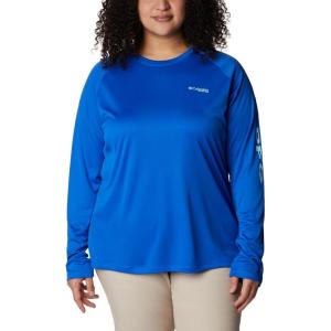 Columbia Women’s Tidal Tee II Long Sleeve Hoodie(Blue Macaw/Gulf Stream Logo)