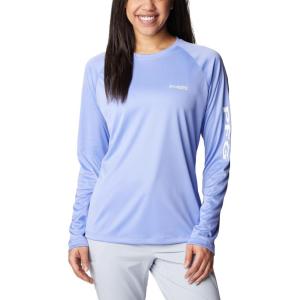 Columbia Women’s Tidal Tee II Long Sleeve Hoodie(Fairytale/White Logo)