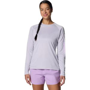 Columbia Women’s Tidal Tee II Long Sleeve Hoodie(Lavender Pearl/Hydrangea Logo)
