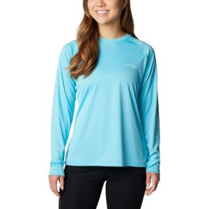 Columbia Women’s Tidal Tee II Long Sleeve Hoodie(Opal Blue/Key West Logo)