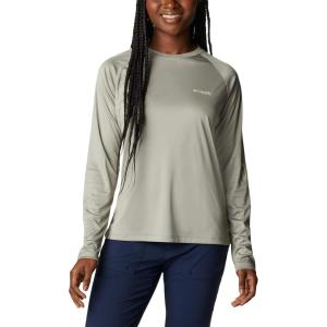 Columbia Women’s Tidal Tee II Long Sleeve Hoodie(Sea Wave/White Logo)