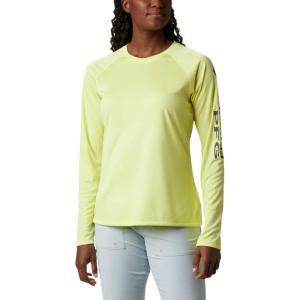 Columbia Women’s Tidal Tee II Long Sleeve Hoodie(Sunnyside/City Grey Logo)