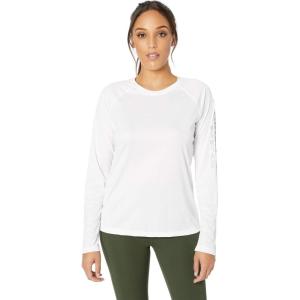 Columbia Women’s Tidal Tee II Long Sleeve Hoodie(White  Cool Grey Logo)