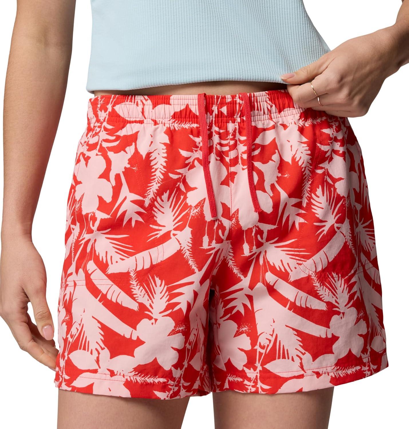 imageColumbia Womens Sandy River Printed Short IIIPoppy RedBotaniflage Tonal