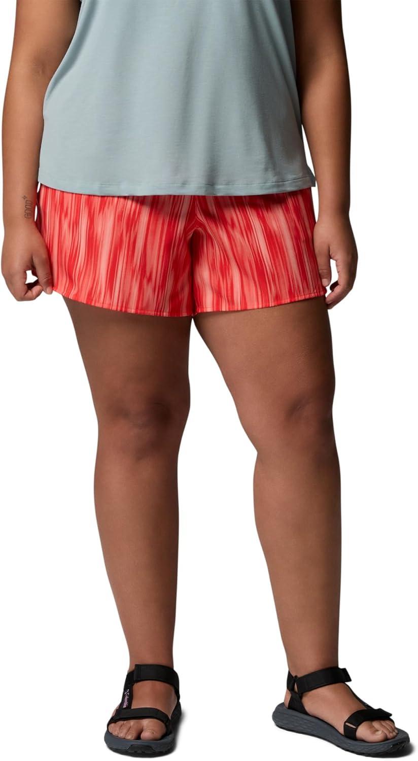 imageColumbia Womens Vital Valley Print ShortPoppy RedShimmer