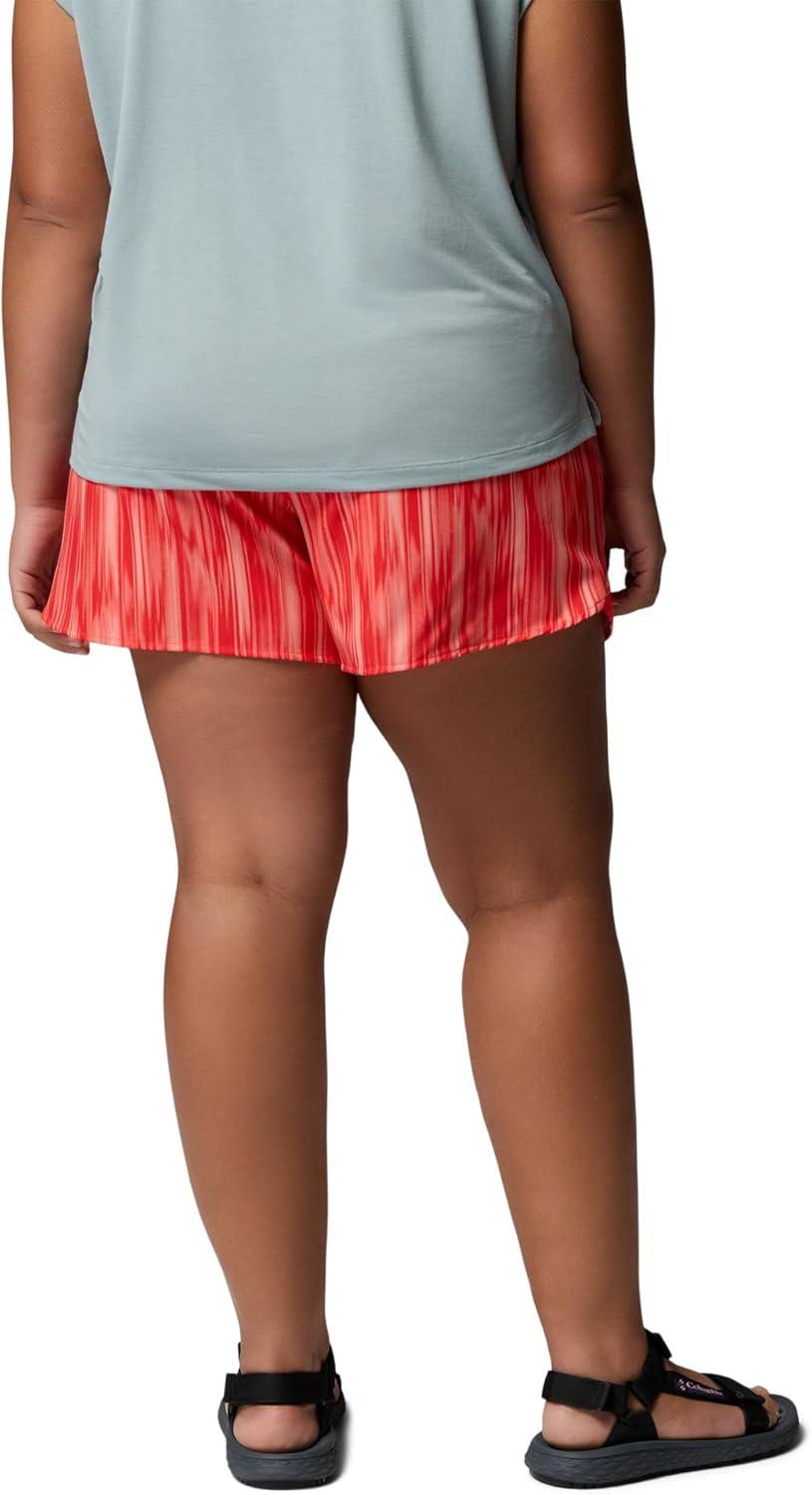 imageColumbia Womens Vital Valley Print ShortPoppy RedShimmer