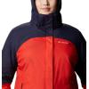 Columbia womens Bugaboo II Fleece Interchange Jacket(Bold Orange/Dark Nocturnal)