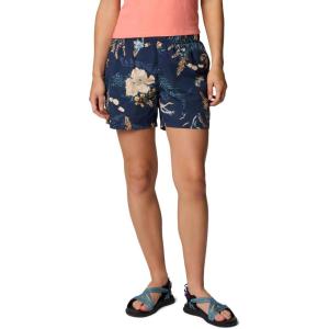 Columbia Womens Sandy River Printed Short III(Collegiate Navy Outbacked)
