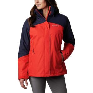 Columbia womens Bugaboo II Fleece Interchange Jacket(Bold Orange/Dark Nocturnal)