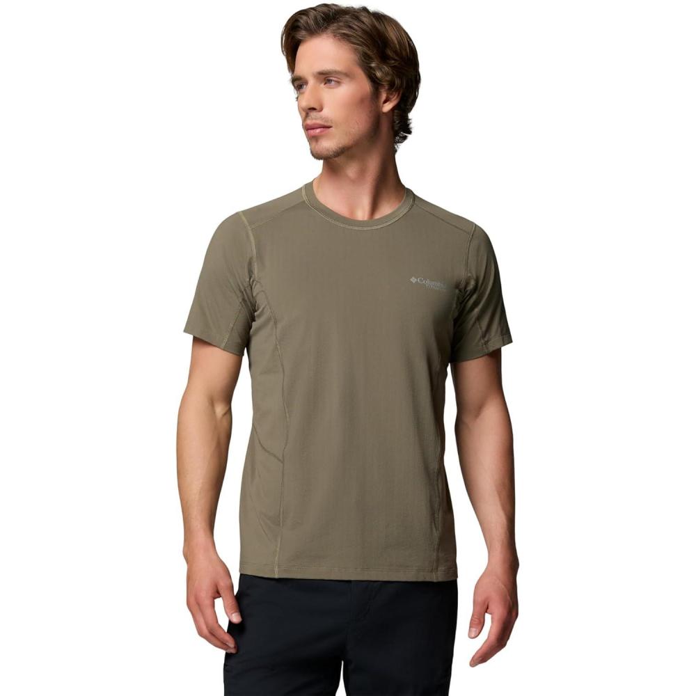 imageColumbia Mens Diamond Peak Pro Short SleeveStone Green