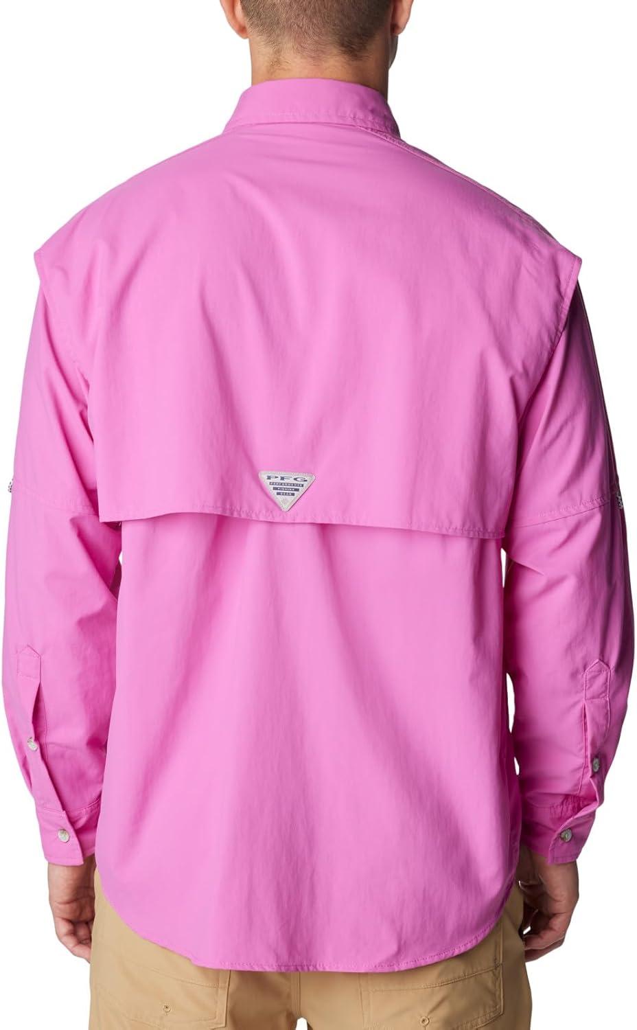 imageColumbia Mens PFG Bahama II Long Sleeve Fishing ShirtBright Lavender