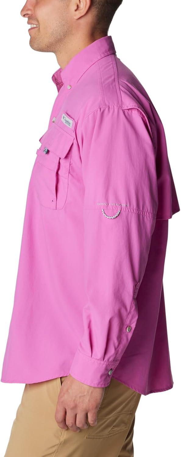 imageColumbia Mens PFG Bahama II Long Sleeve Fishing ShirtBright Lavender