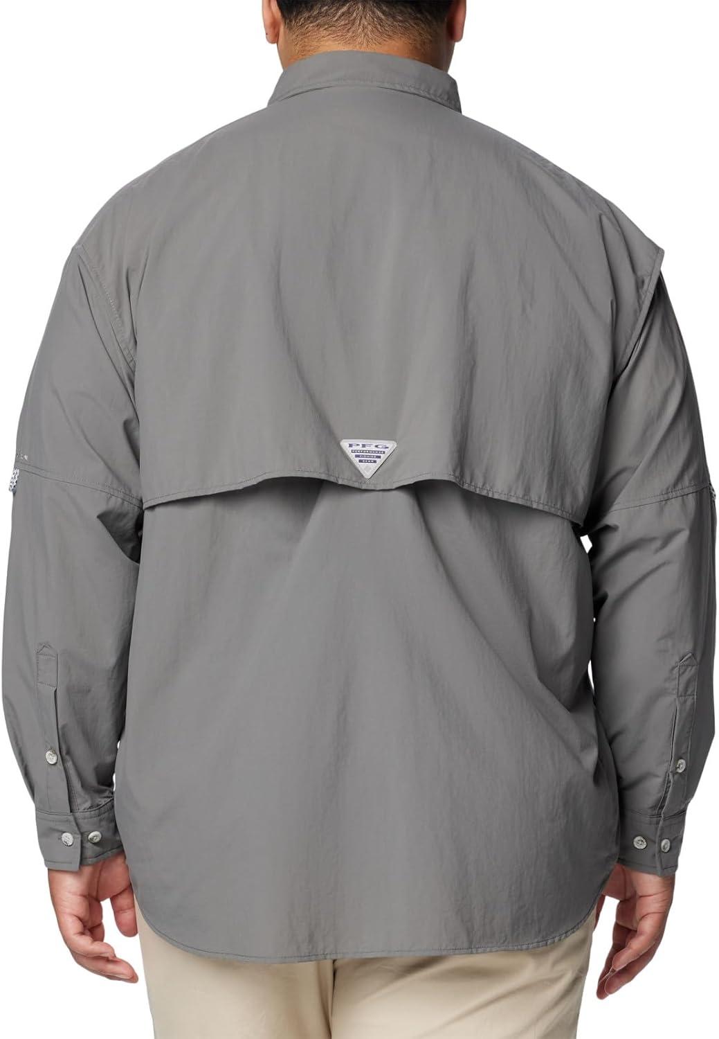 imageColumbia Mens PFG Bahama II Long Sleeve Fishing ShirtCity Grey