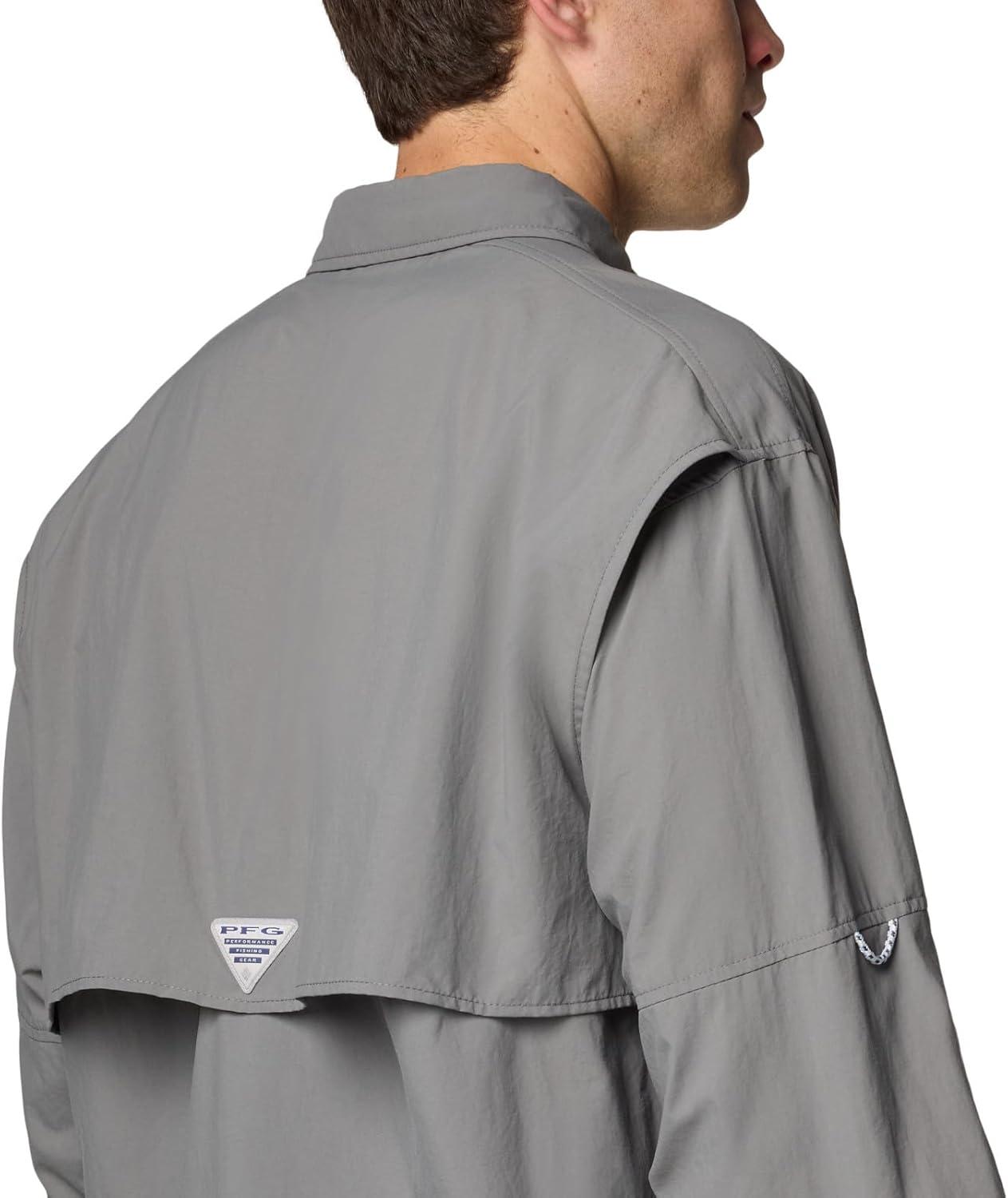 imageColumbia Mens PFG Bahama II Long Sleeve Fishing ShirtCity Grey