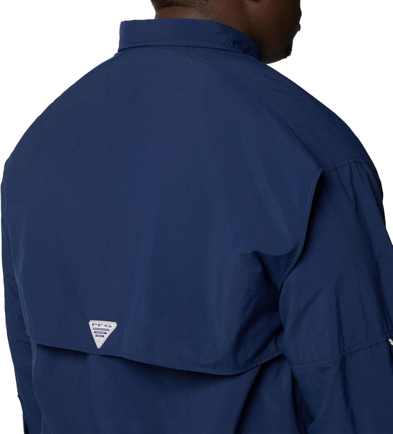 imageColumbia Mens PFG Bahama II Long Sleeve Fishing ShirtCollegiate Navy