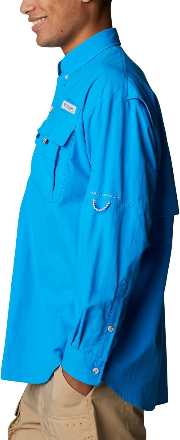 imageColumbia Mens PFG Bahama II Long Sleeve Fishing ShirtCompass Blue