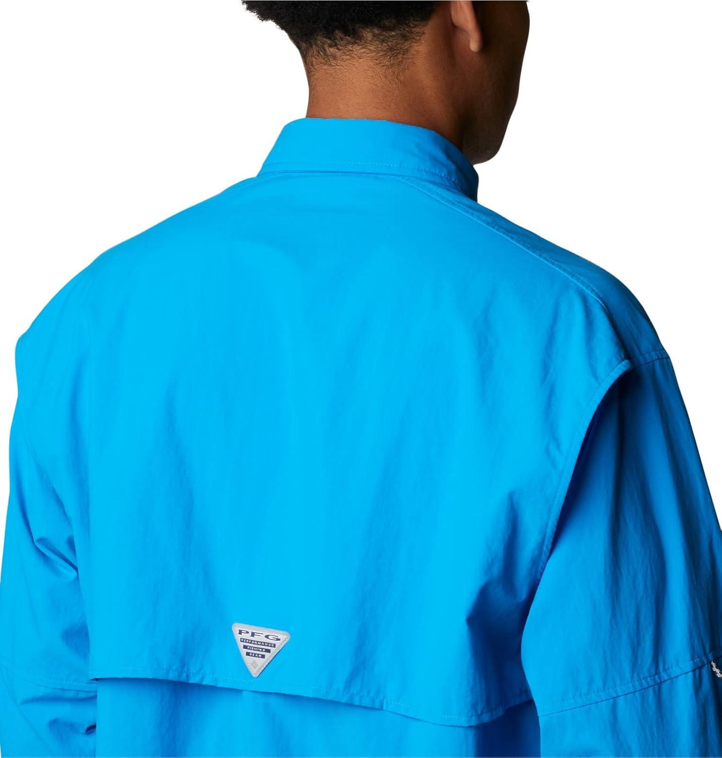 imageColumbia Mens PFG Bahama II Long Sleeve Fishing ShirtCompass Blue
