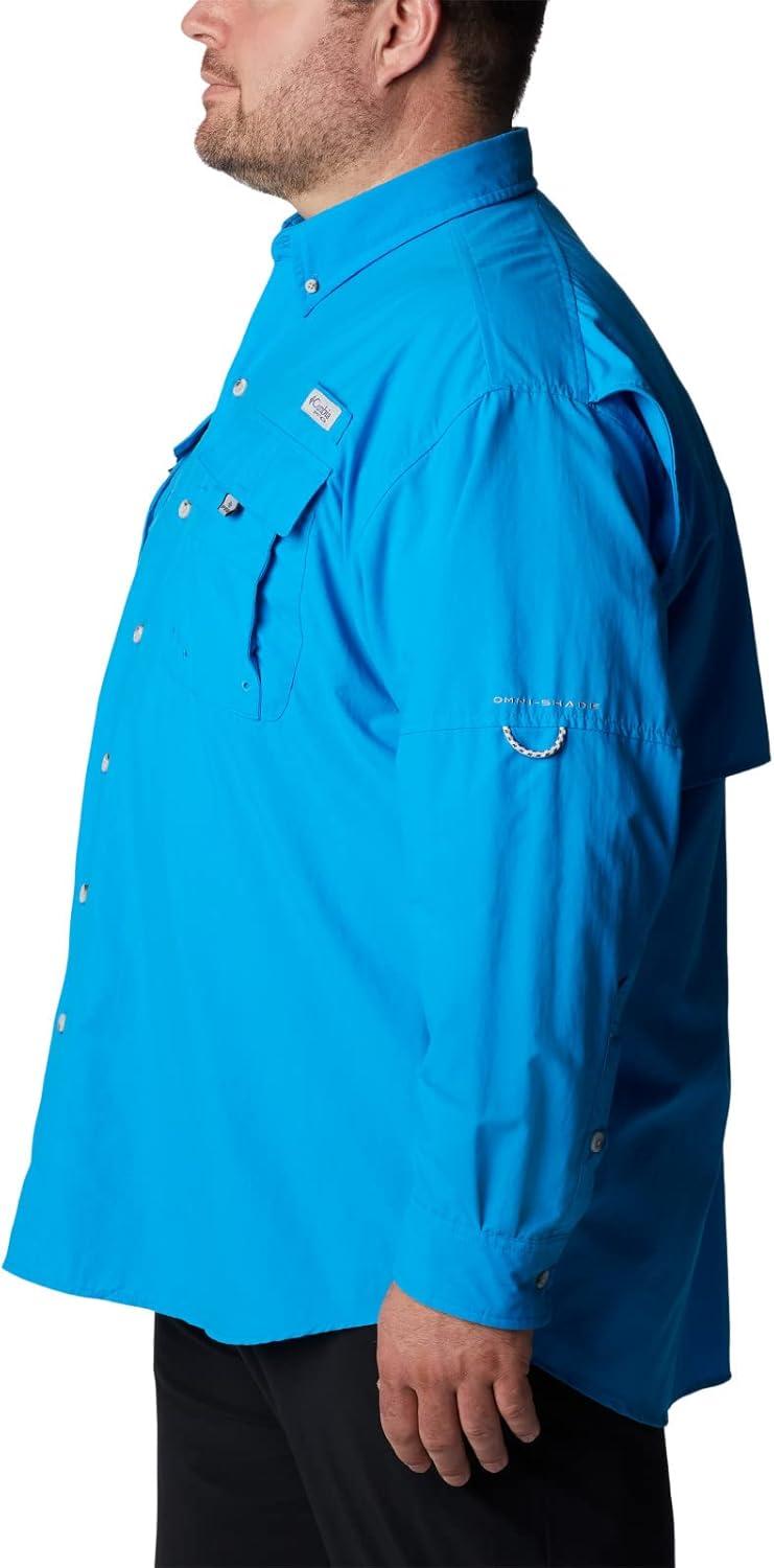 imageColumbia Mens PFG Bahama II Long Sleeve Fishing ShirtCompass Blue