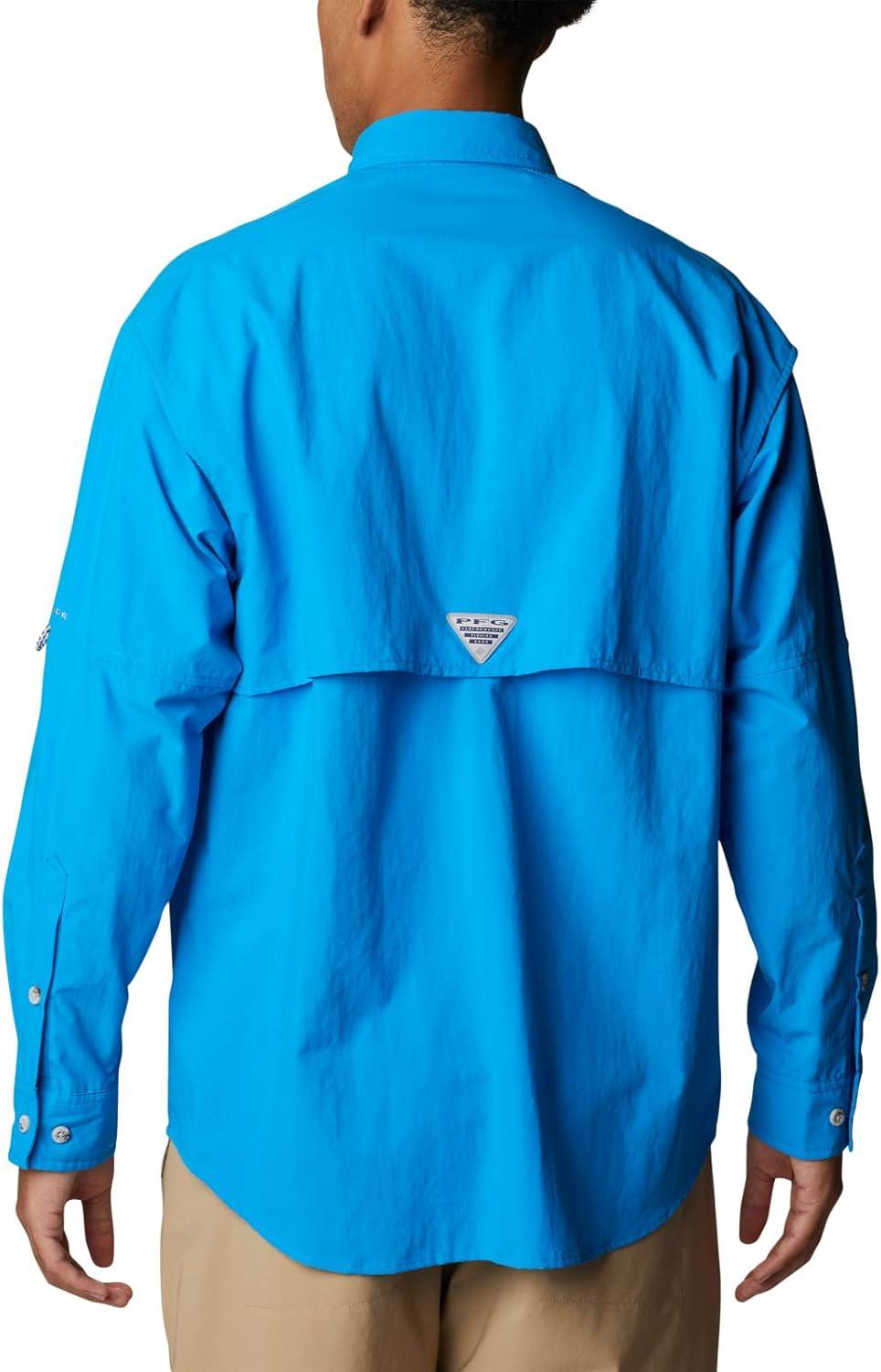 imageColumbia Mens PFG Bahama II Long Sleeve Fishing ShirtCompass Blue