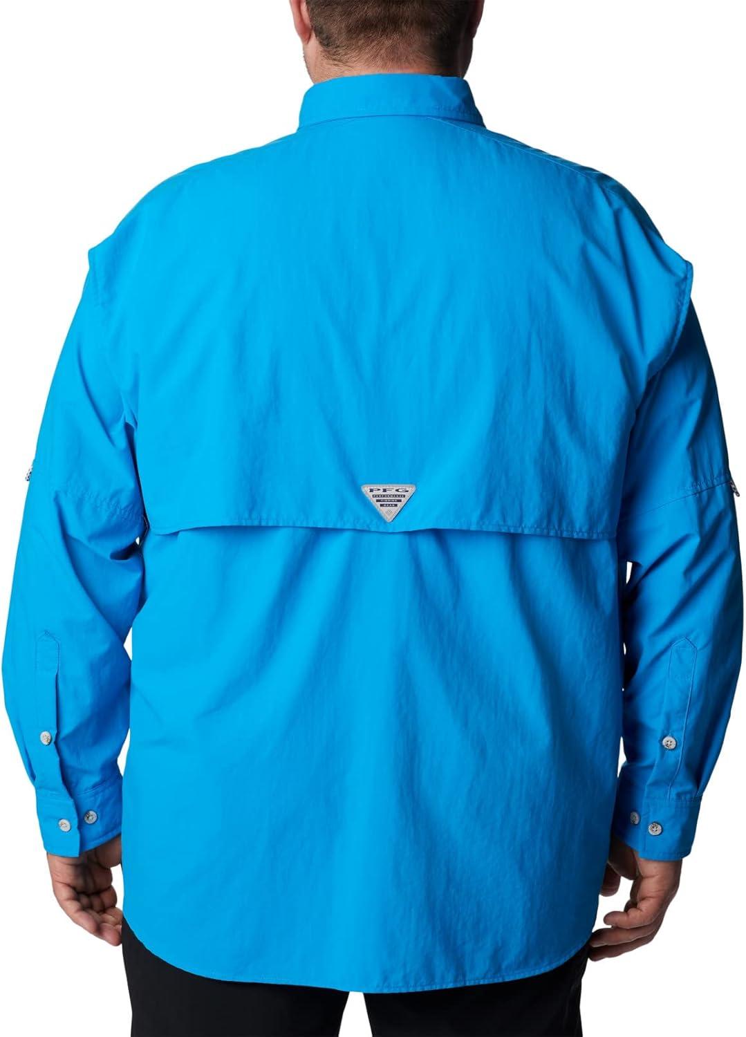 imageColumbia Mens PFG Bahama II Long Sleeve Fishing ShirtCompass Blue