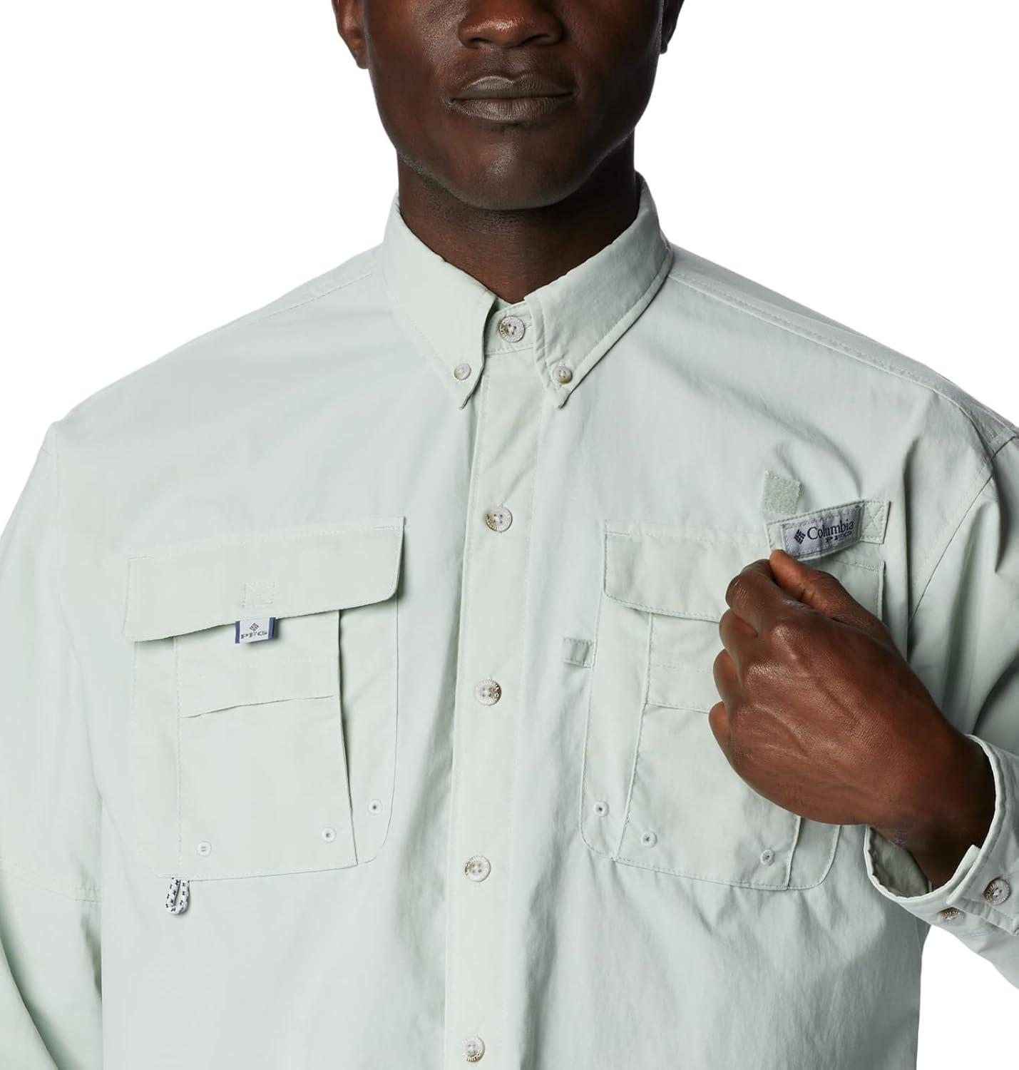 imageColumbia Mens PFG Bahama II Long Sleeve Fishing ShirtCool Green