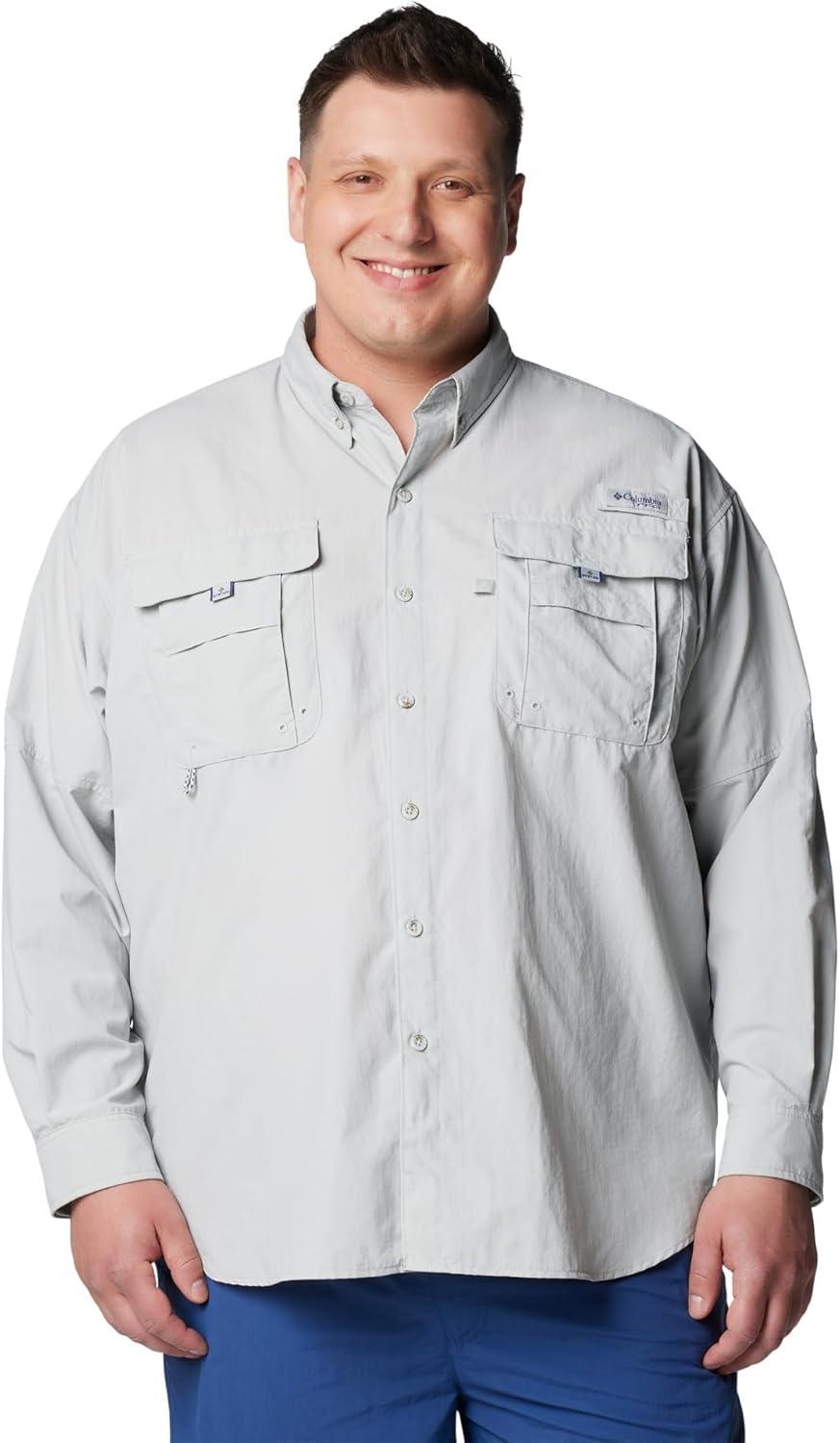 imageColumbia Mens PFG Bahama II Long Sleeve Fishing ShirtCool Grey