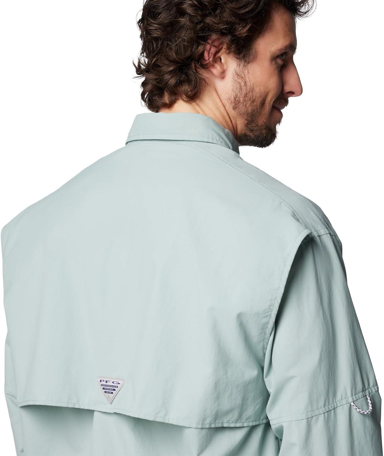 imageColumbia Mens PFG Bahama II Long Sleeve Fishing ShirtCrushed Blue