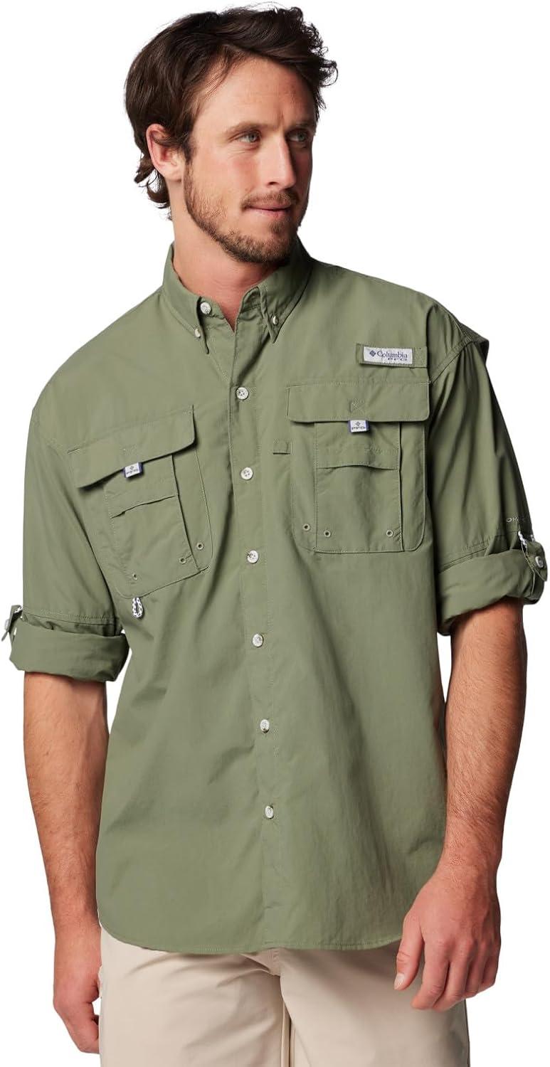 imageColumbia Mens PFG Bahama II Long Sleeve Fishing ShirtCypress
