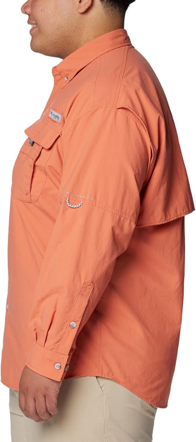 imageColumbia Mens PFG Bahama II Long Sleeve Fishing ShirtFaded Peach
