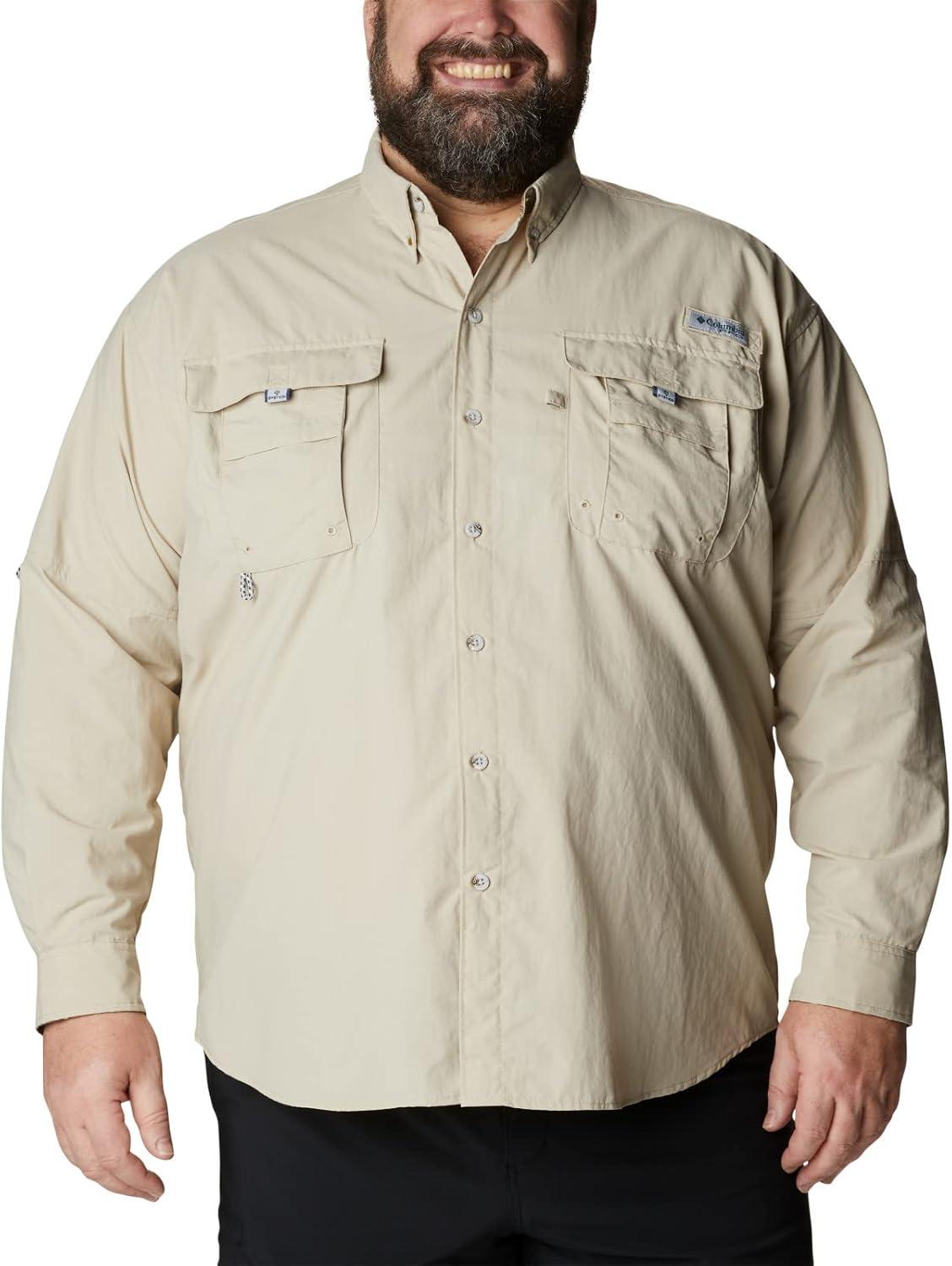 imageColumbia Mens PFG Bahama II Long Sleeve Fishing ShirtFossilRealtree Edge