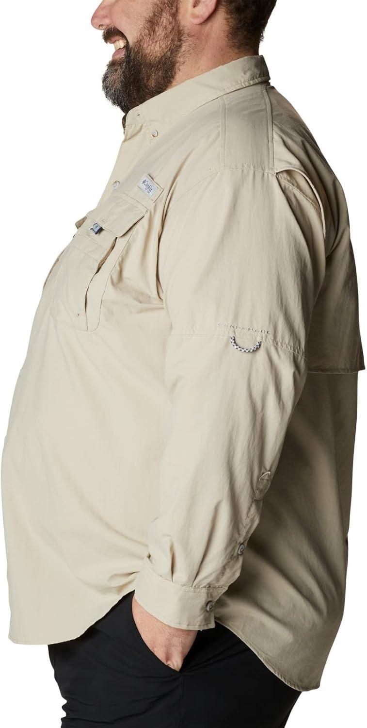 imageColumbia Mens PFG Bahama II Long Sleeve Fishing ShirtFossilRealtree Edge