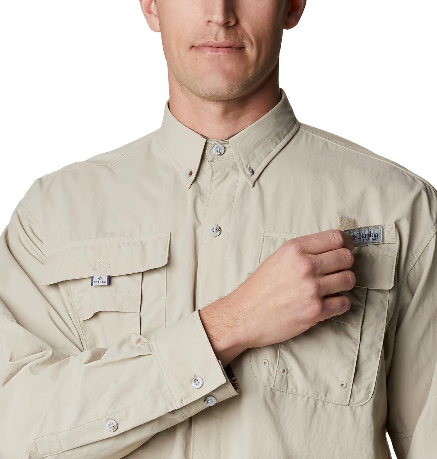 imageColumbia Mens PFG Bahama II Long Sleeve Fishing ShirtFossilRealtree Edge