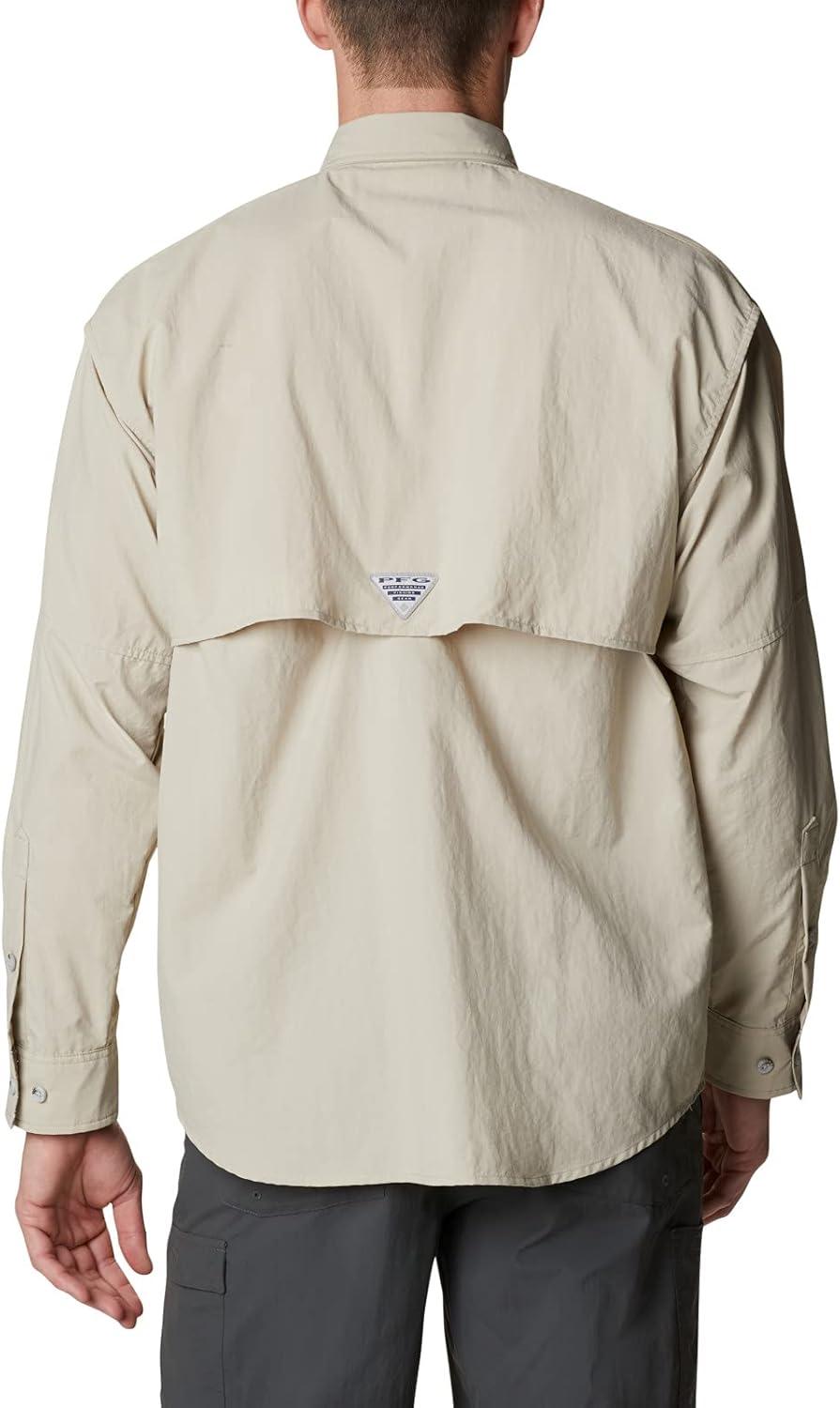 imageColumbia Mens PFG Bahama II Long Sleeve Fishing ShirtFossilRealtree Edge