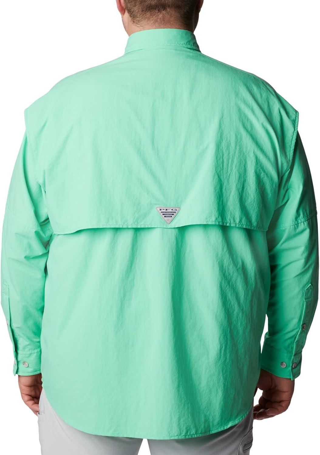 imageColumbia Mens PFG Bahama II Long Sleeve Fishing ShirtLight Jade