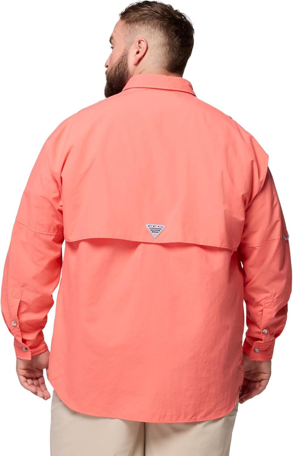 imageColumbia Mens PFG Bahama II Long Sleeve Fishing ShirtMelonade