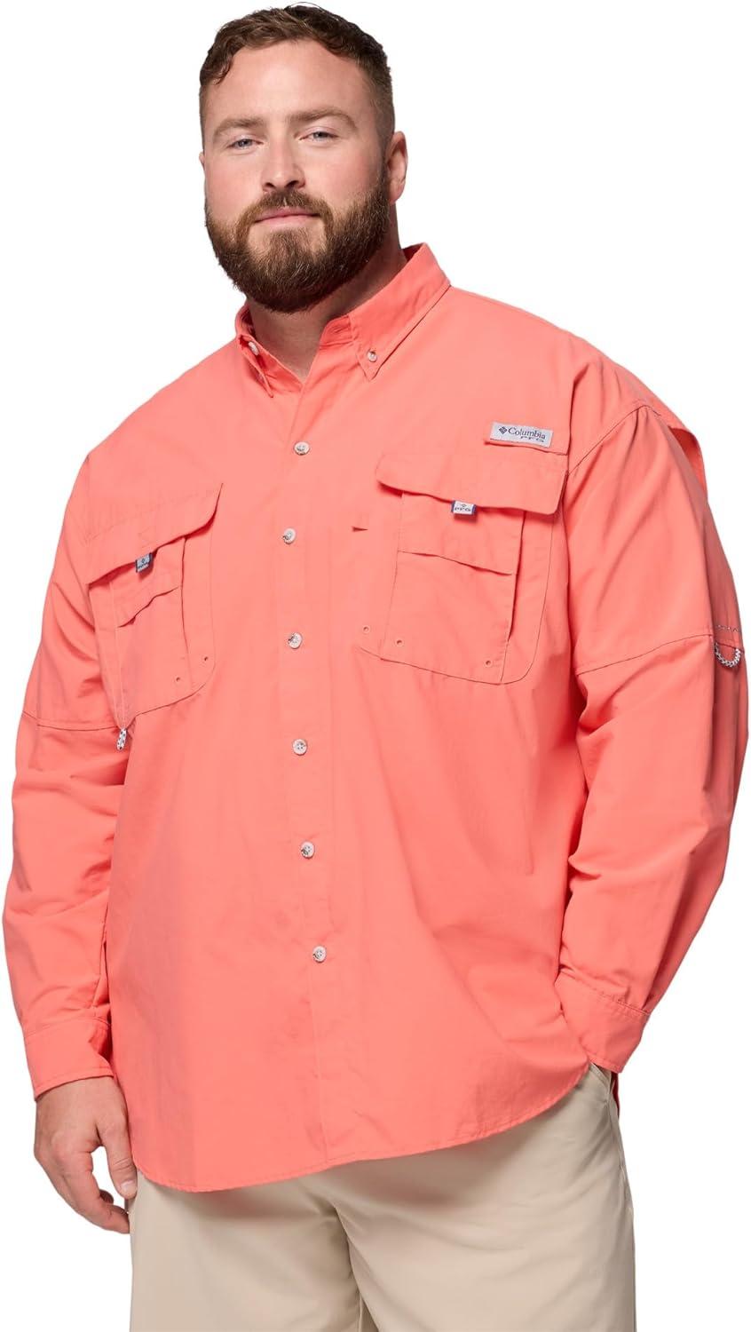 imageColumbia Mens PFG Bahama II Long Sleeve Fishing ShirtMelonade