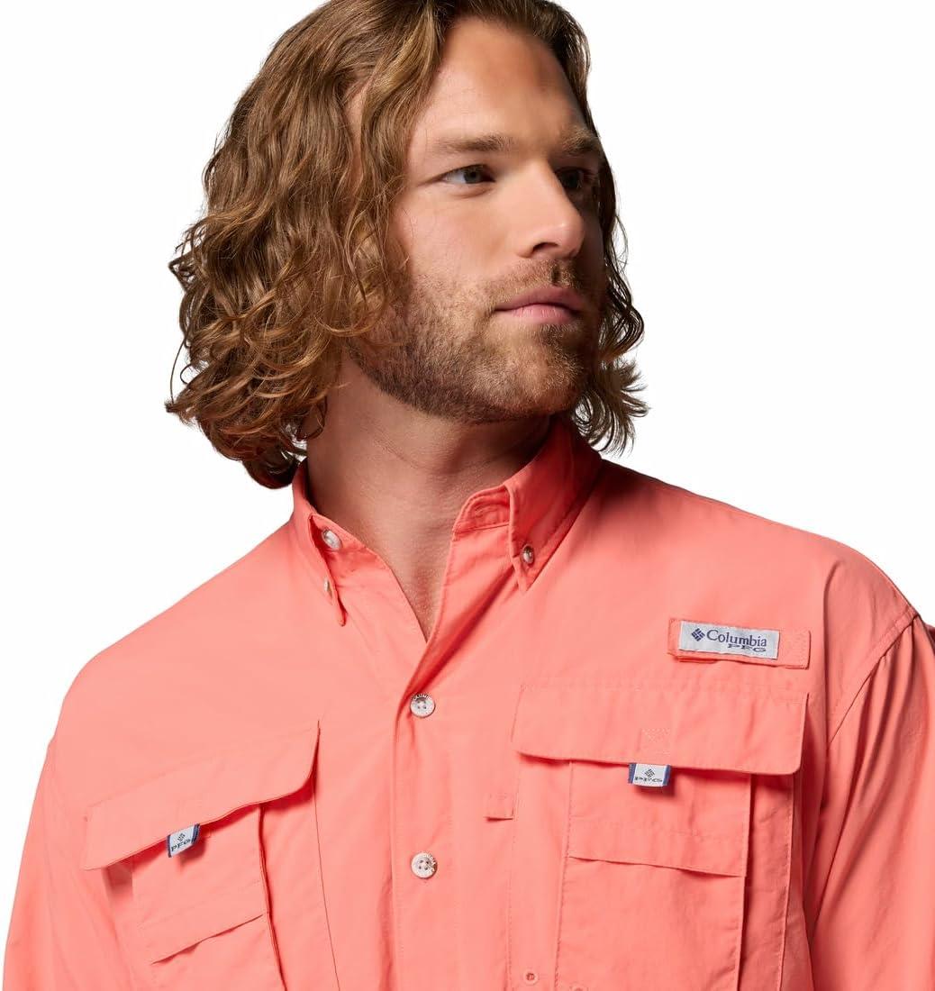 imageColumbia Mens PFG Bahama II Long Sleeve Fishing ShirtMelonade