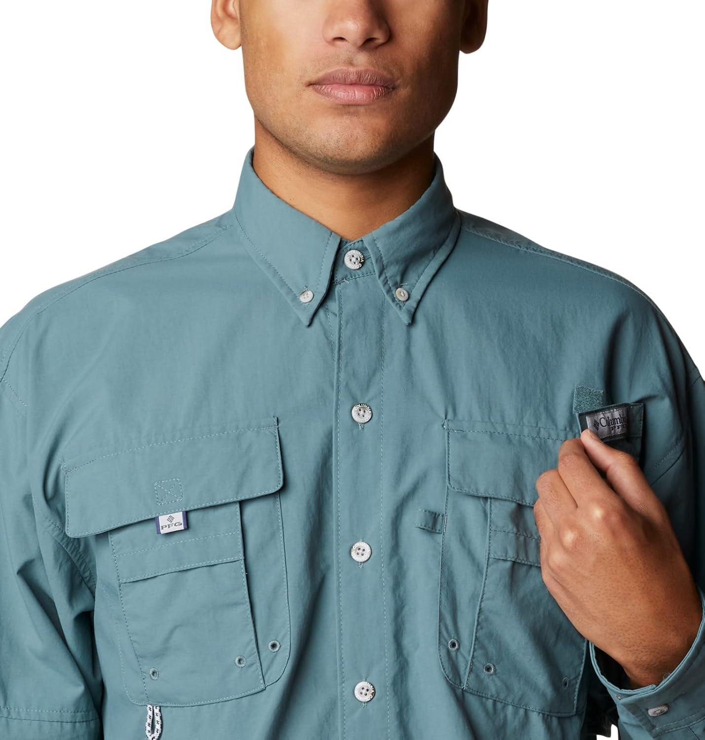 imageColumbia Mens PFG Bahama II Long Sleeve Fishing ShirtMetal