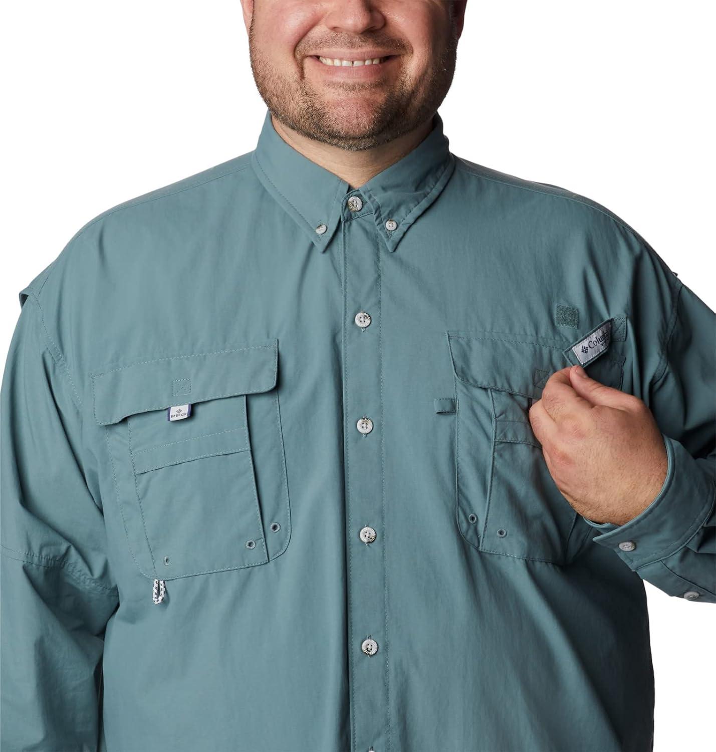 imageColumbia Mens PFG Bahama II Long Sleeve Fishing ShirtMetal