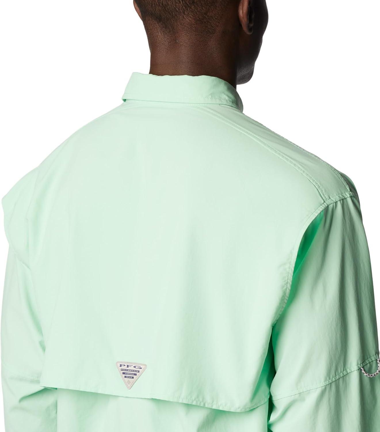 imageColumbia Mens PFG Bahama II Long Sleeve Fishing ShirtMint Cay