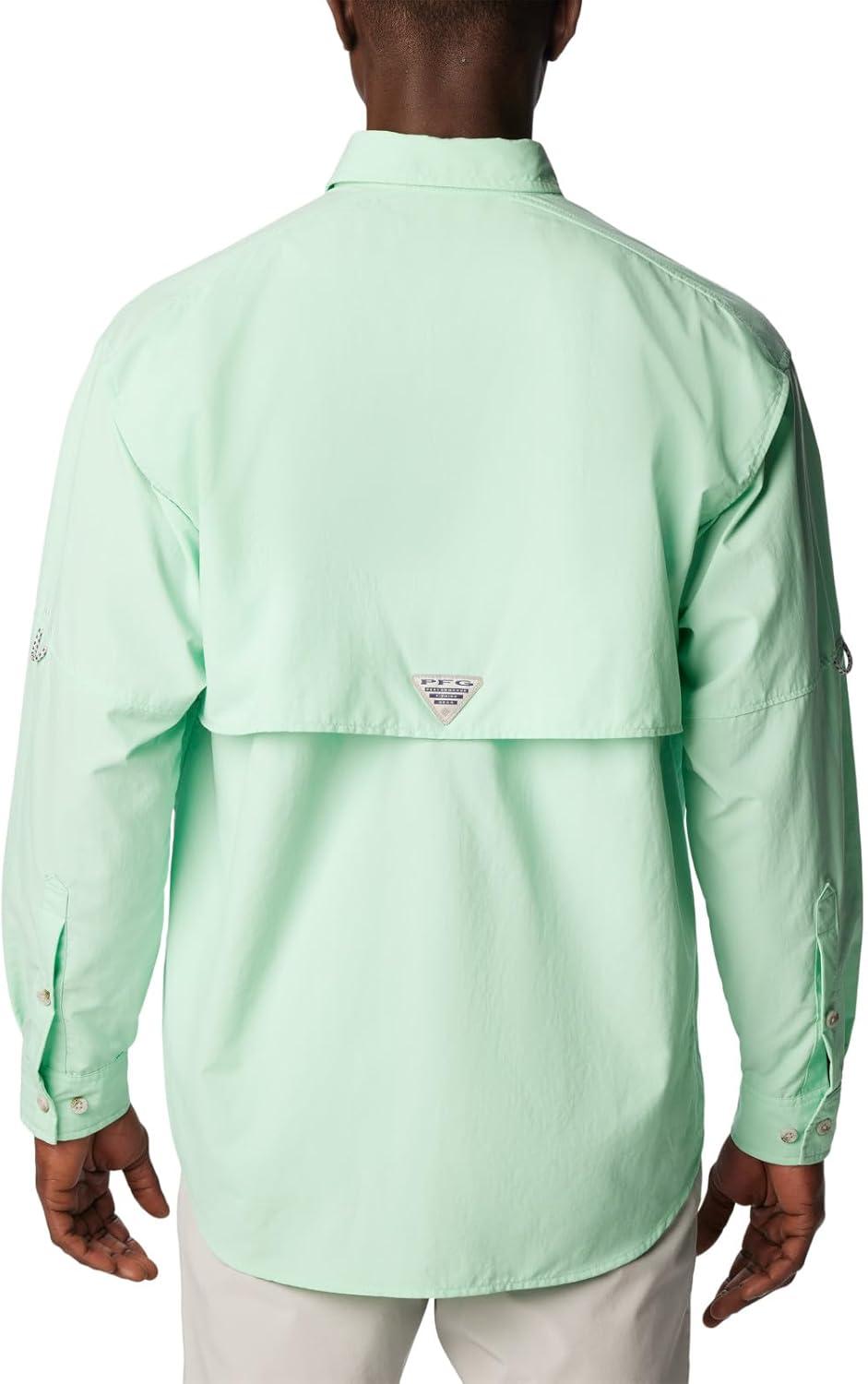 imageColumbia Mens PFG Bahama II Long Sleeve Fishing ShirtMint Cay