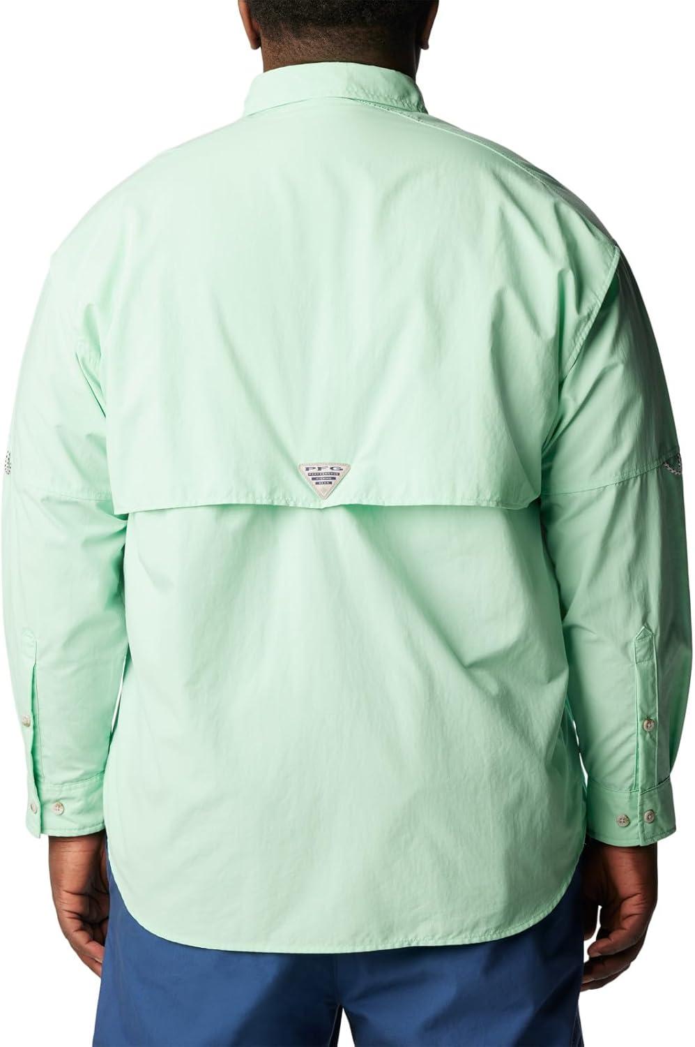 imageColumbia Mens PFG Bahama II Long Sleeve Fishing ShirtMint Cay