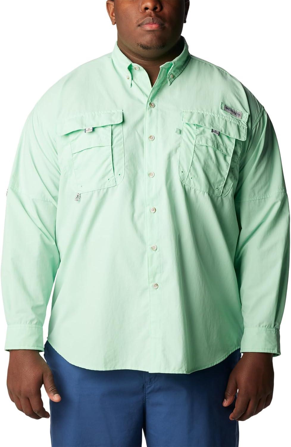 imageColumbia Mens PFG Bahama II Long Sleeve Fishing ShirtMint Cay