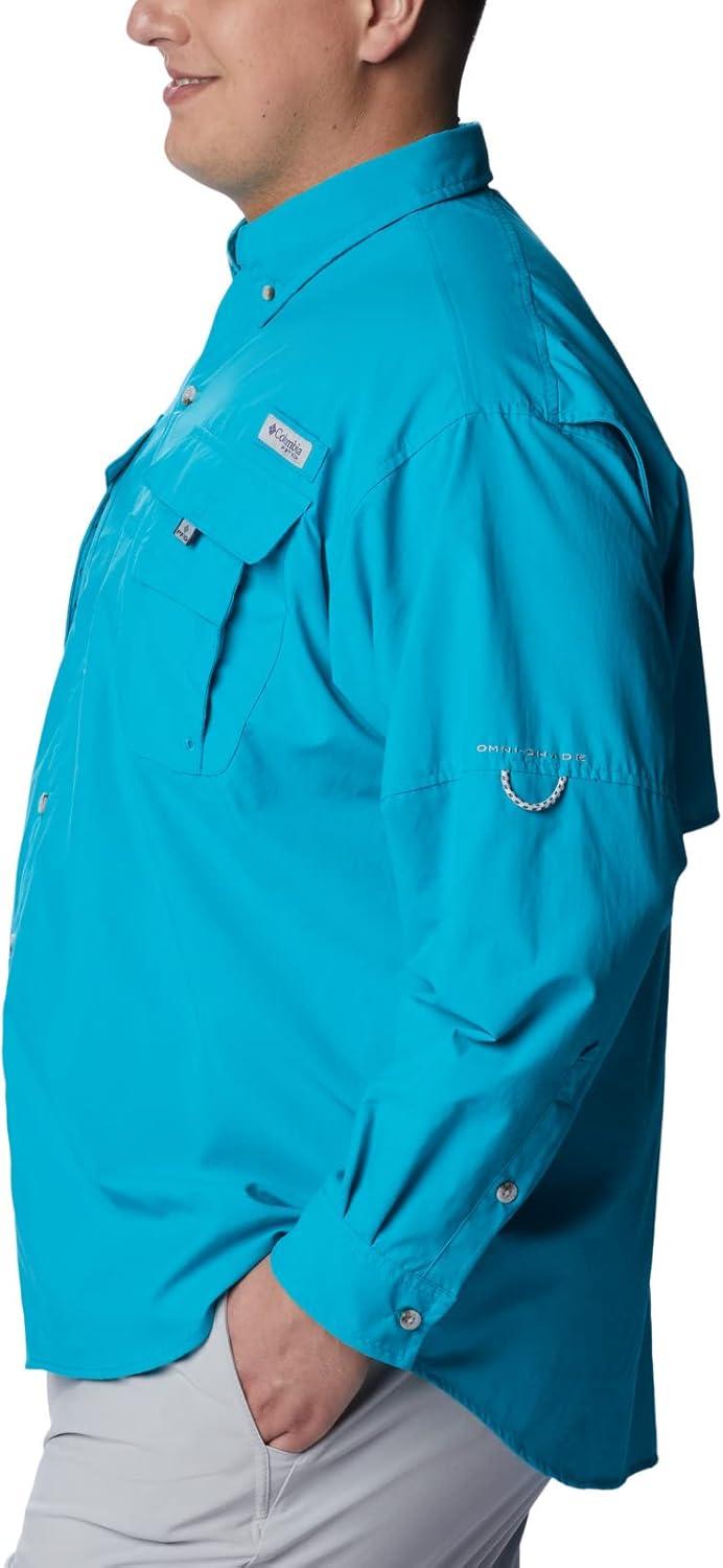 imageColumbia Mens PFG Bahama II Long Sleeve Fishing ShirtOcean Teal