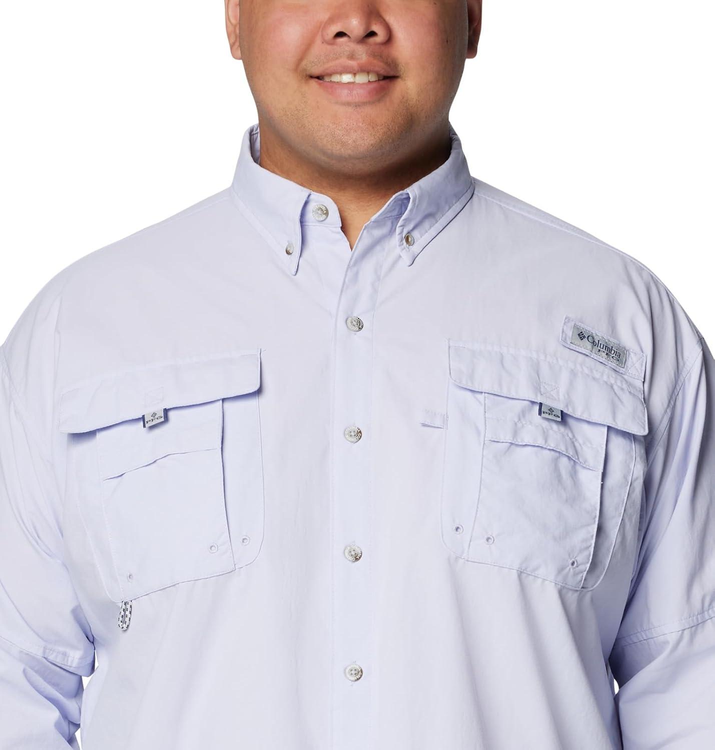 imageColumbia Mens PFG Bahama II Long Sleeve Fishing ShirtSnowdrift